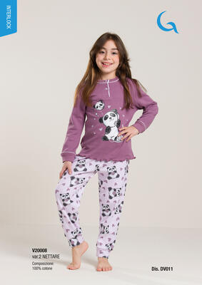 PIGIAMA BAMBINA M/L V30008 Ingrosso Bambino Tellini S.r.l.